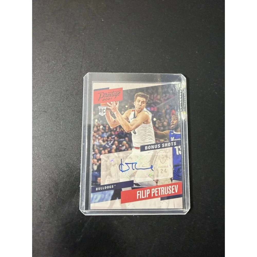 2021-22 Panini Chronicles Draft Picks Pink Filip Petrusev #PBFPET Auto
